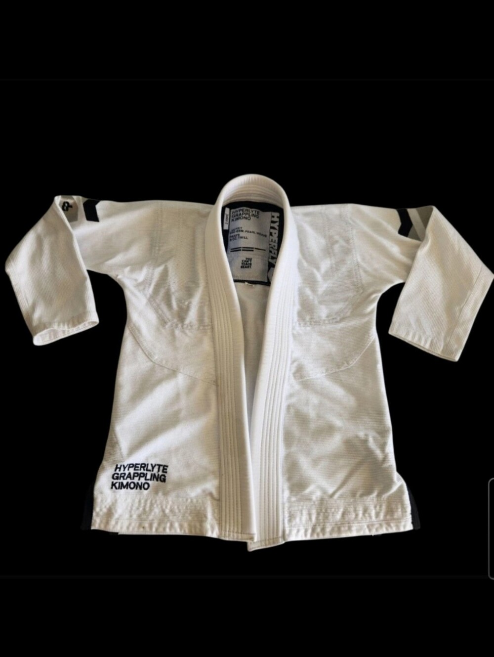 Kids Kimono Hyperfly  Hyperlyte Jiu Jitsu Gi Junior Size J2 Kids White